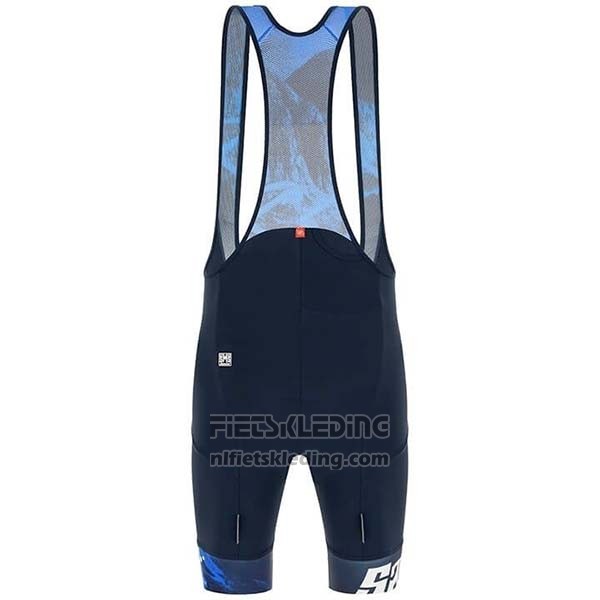 2019 Fietskleding Tour de Suisse Donker Blauw Wit Korte Mouwen en Koersbroek